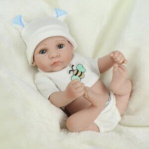 Full Body Soft Vinyl Silicone Reborn Baby Dolls Realistic Newborn Boy Doll Gifts